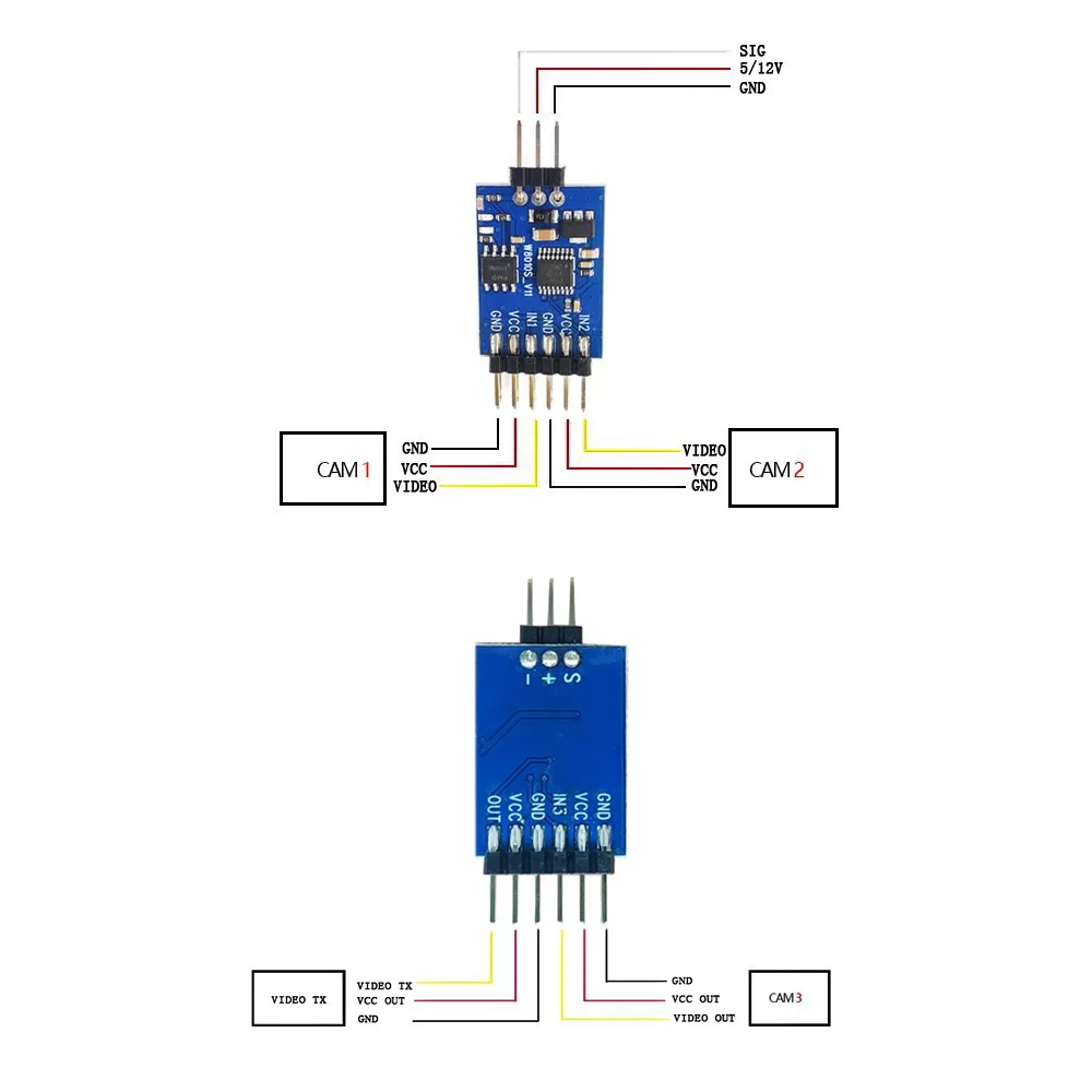 5.8G 3 Channel Video Switcher  - Drone Motor recensie en prijs