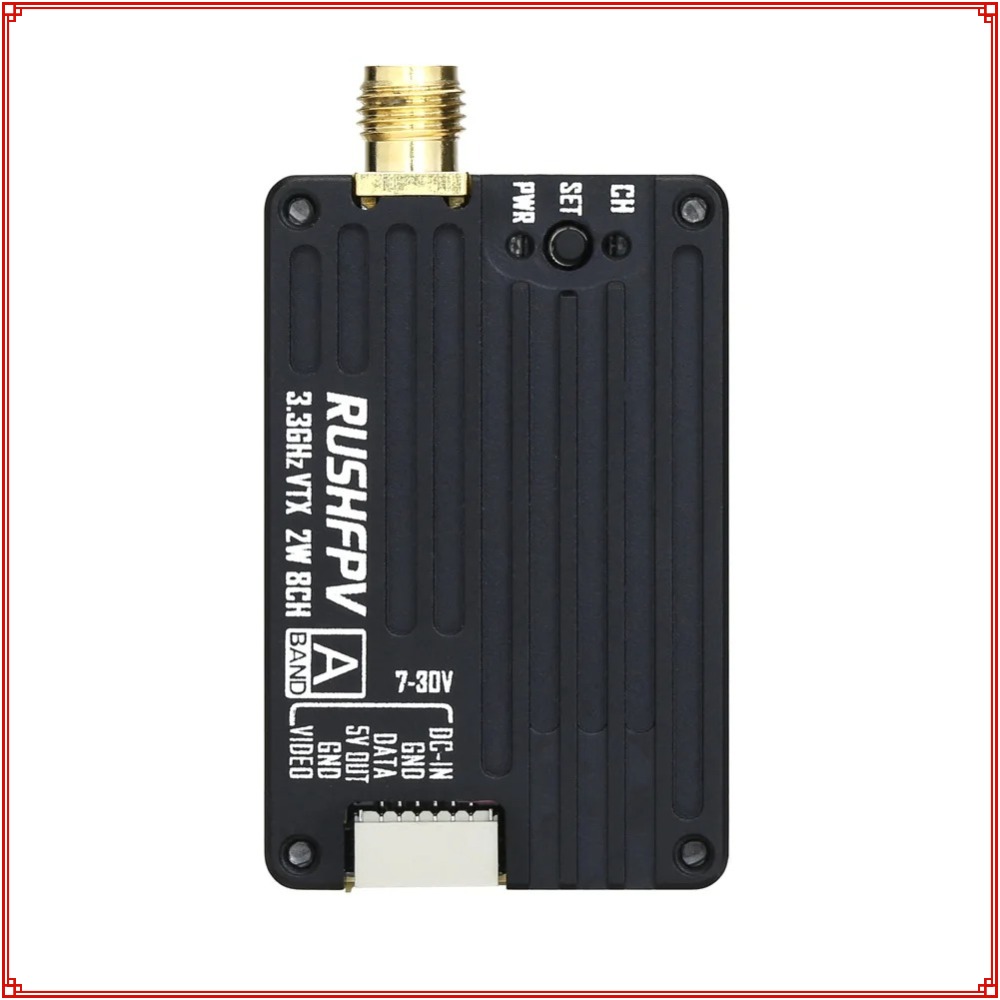 2026 New RUSHFPV 3.3G 2W VTX T - Drone Receiver recensie en prijs