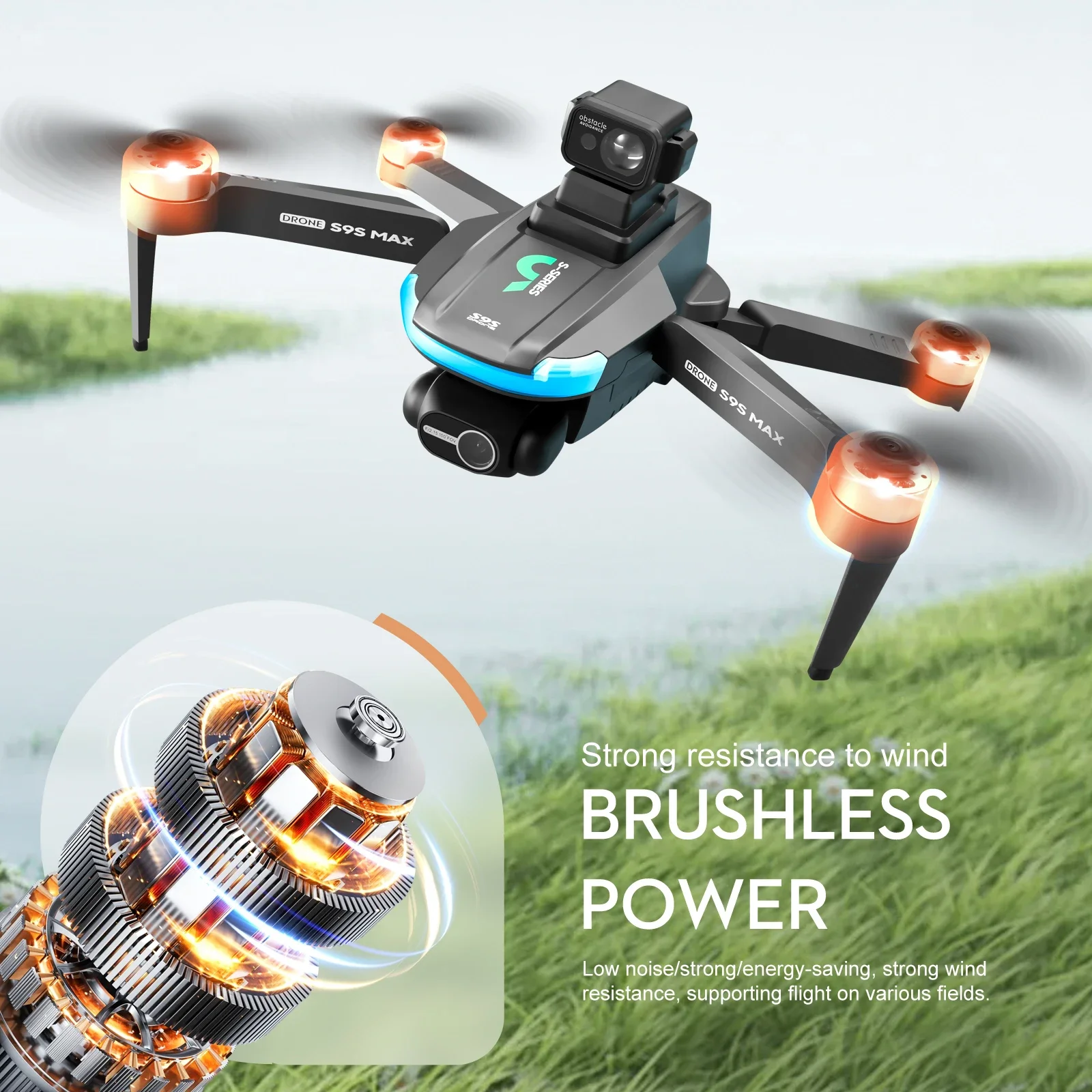 NEW S9S MAX MINI Drone 4K 2-Ax - Drone Gimbal recensie en prijs