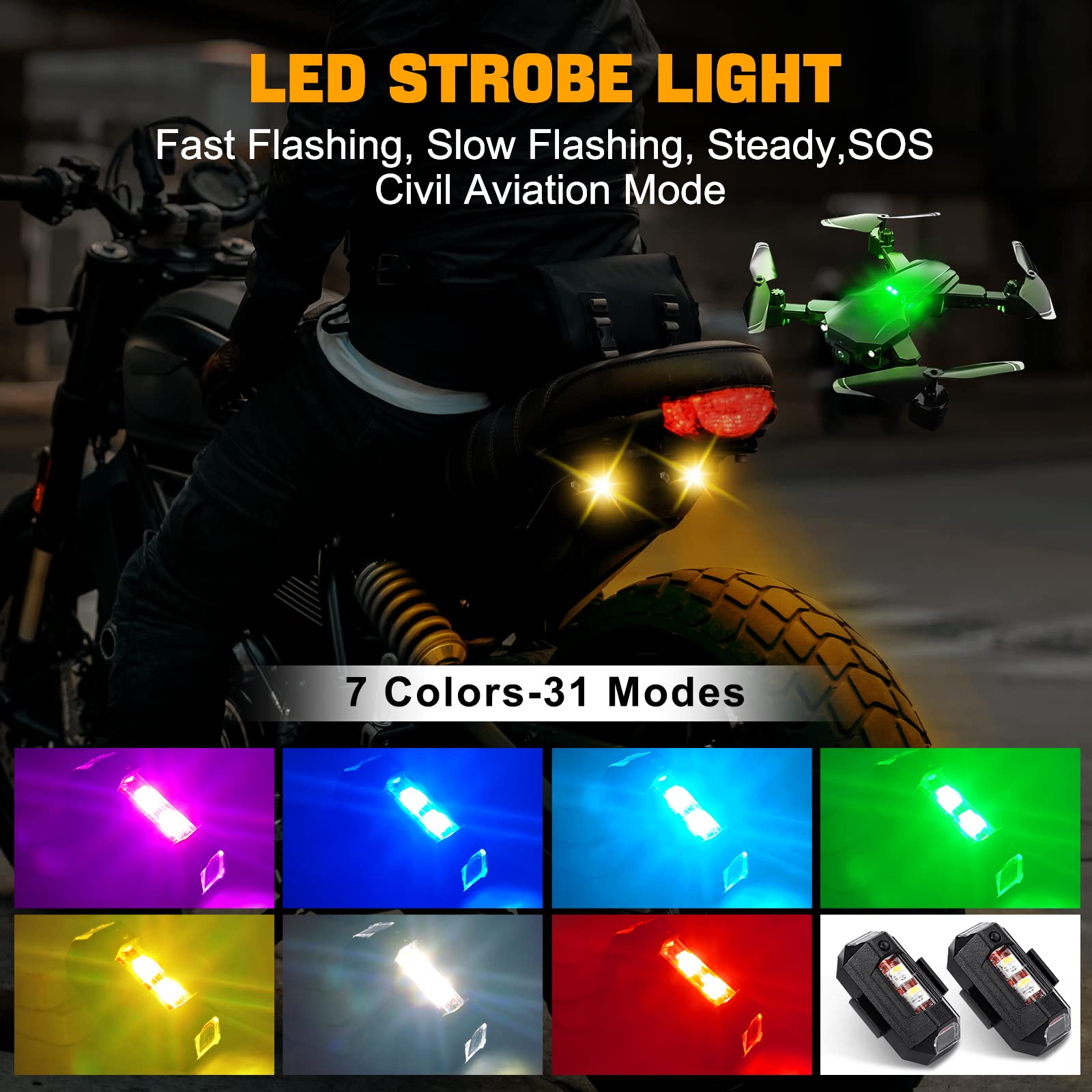 Motorcycle Lights Drone Strobe - Drone Led Light recensie en prijs