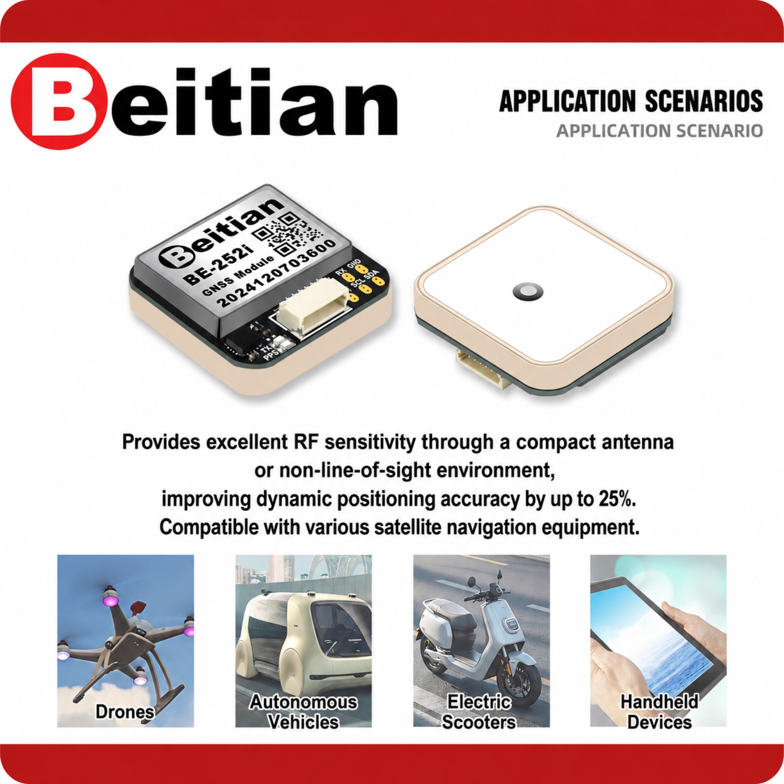 Beitian M10 Triple Mode GNSS C - Drone Compass recensie en prijs