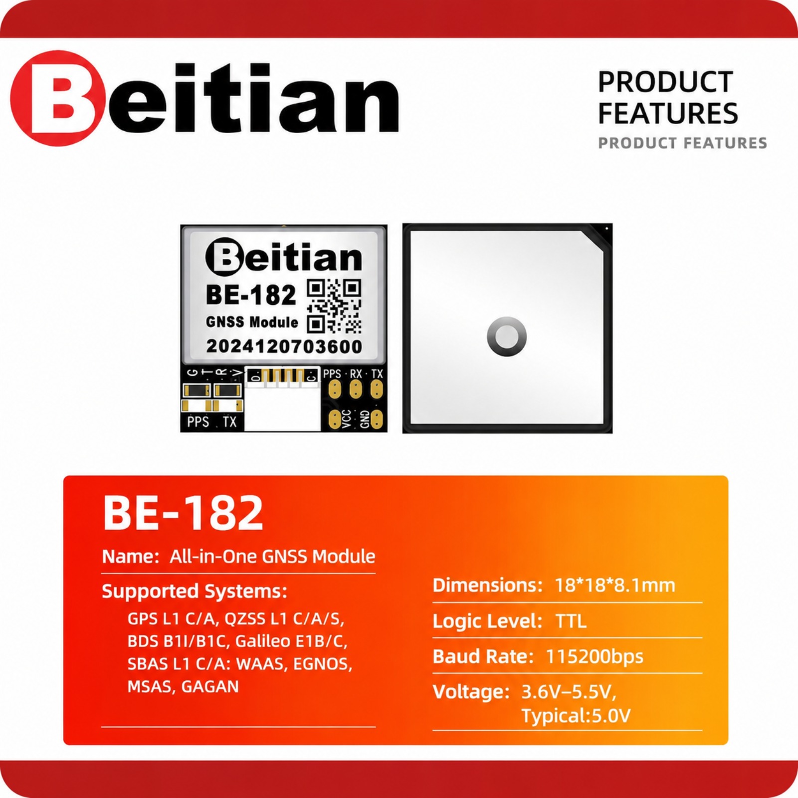 Beitian M10 Triple Mode GNSS C - Drone Compass recensie en prijs