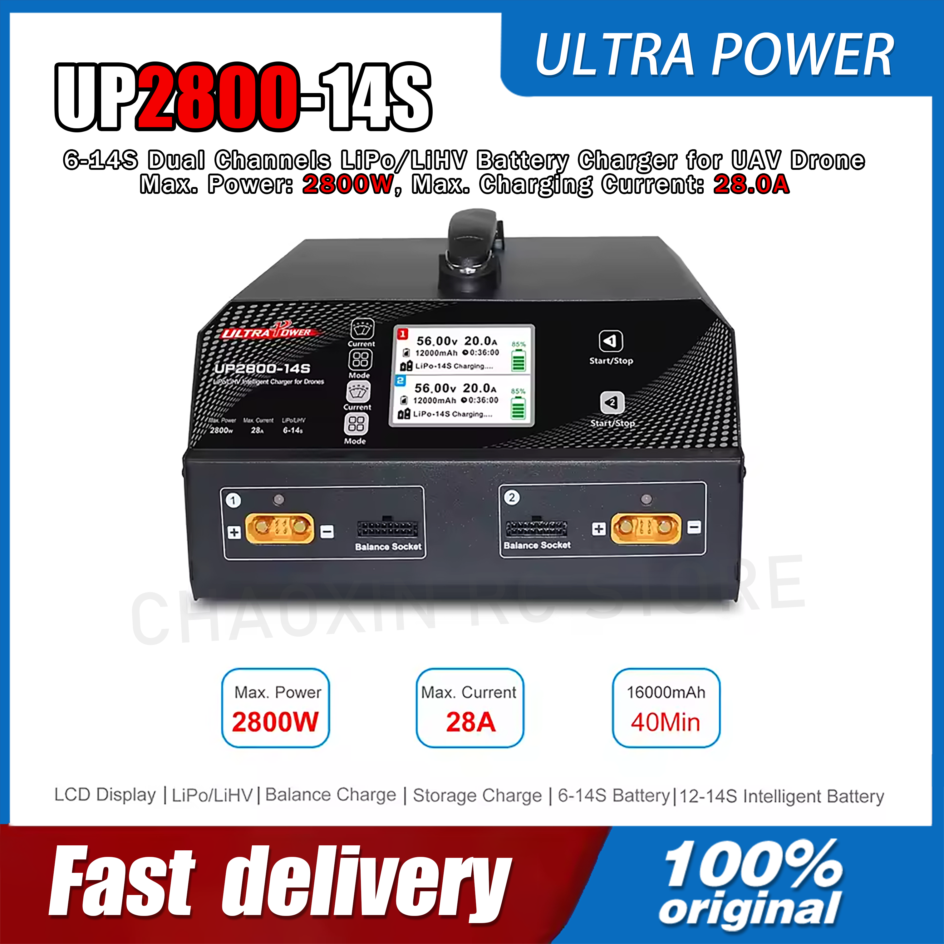 ULTRA POWER UP2800-14S 2X1400W - Drone Charger recensie en prijs
