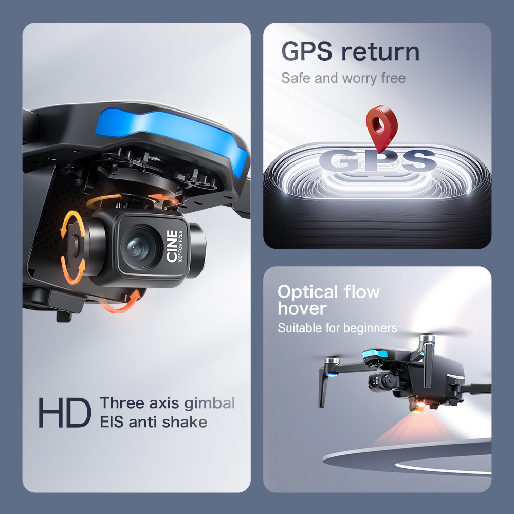 Lenovo S-X1 GPS Drone 8K HD pr - Drone Gps Mount recensie en prijs