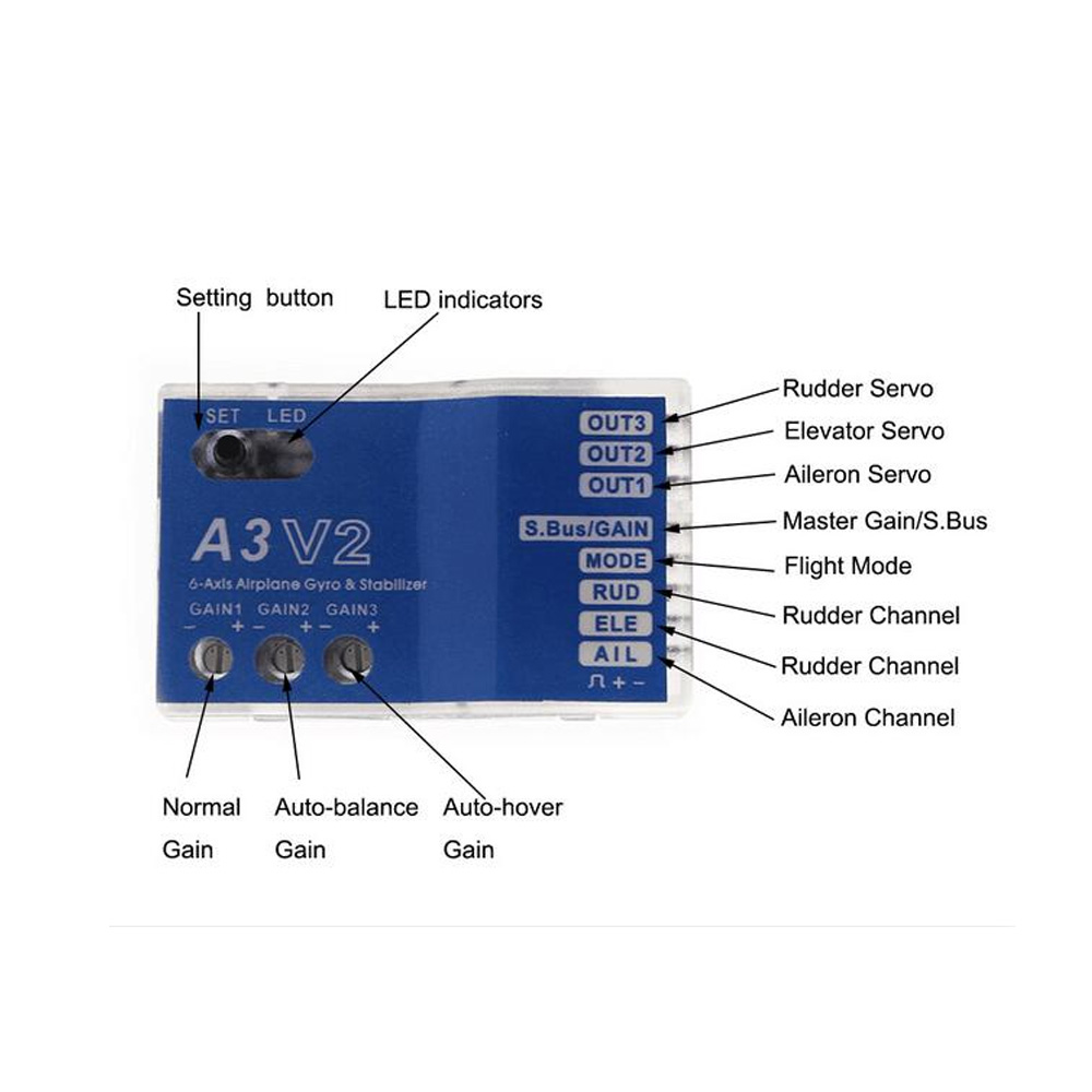 High Quality 3 Axis Gyro A3 V2 - Drone Flight Controller recensie en prijs