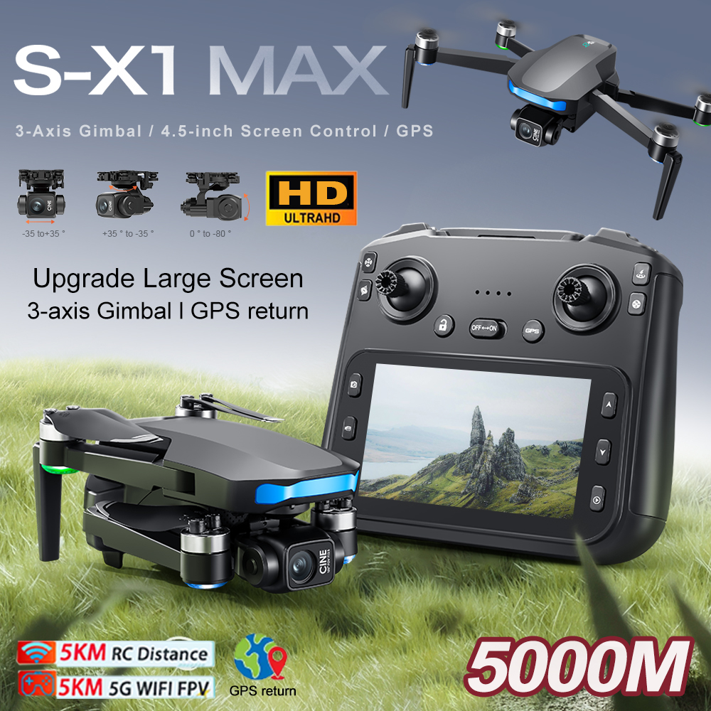 New S-X1 MAX Drone GPS 8K Prof - Drone Gimbal recensie en prijs