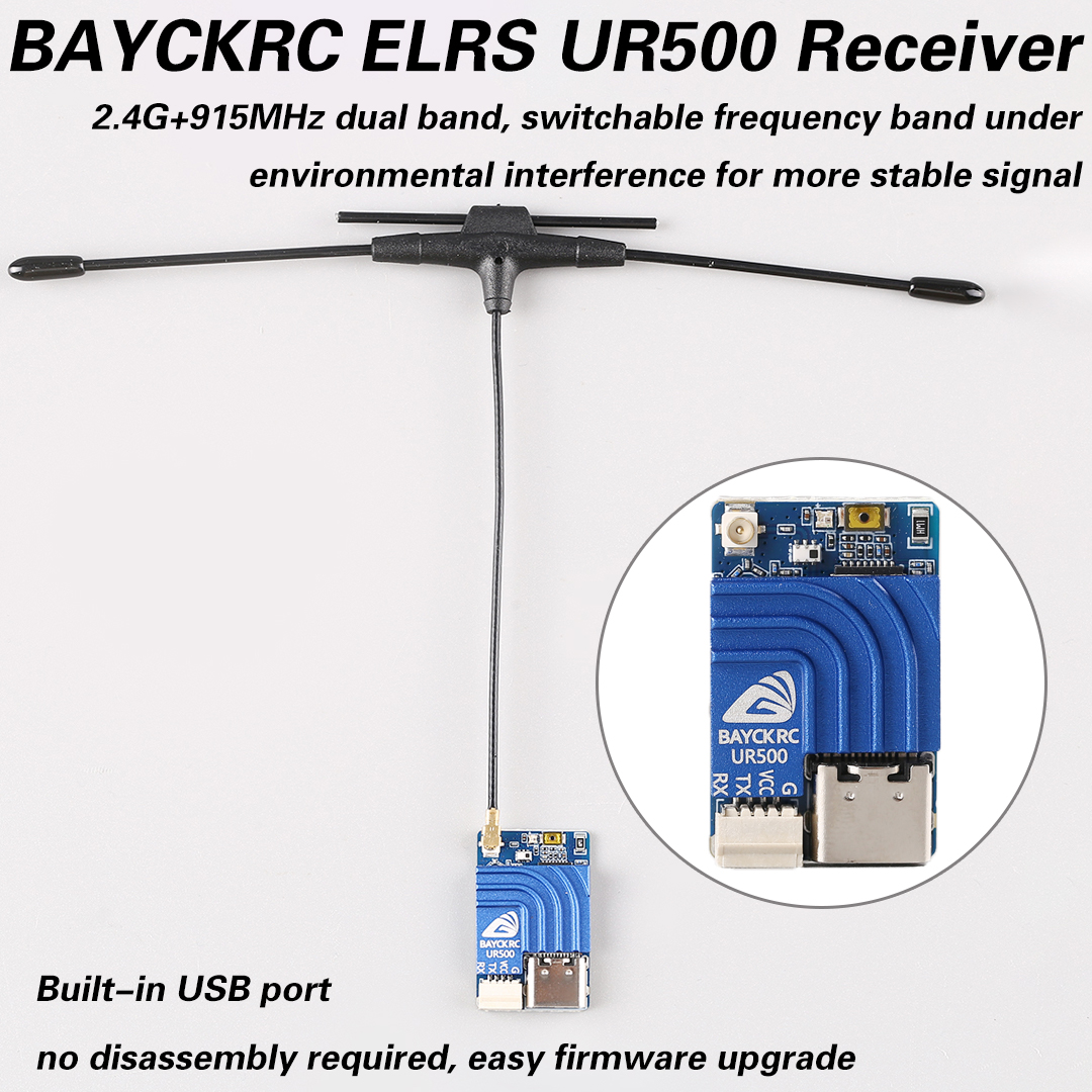 BAYCKRC UR500 ELRS RX 500mW Du - Drone Frame recensie en prijs